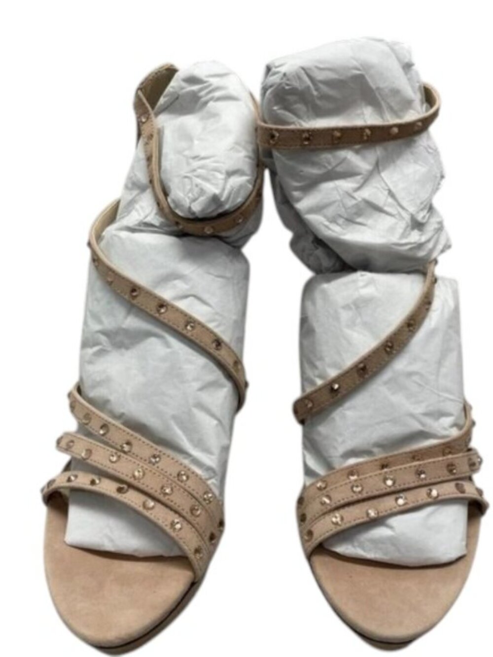 NEW PELLE MODA Women’s Neela Platform Sandals Blush Suede Size 8.5M New